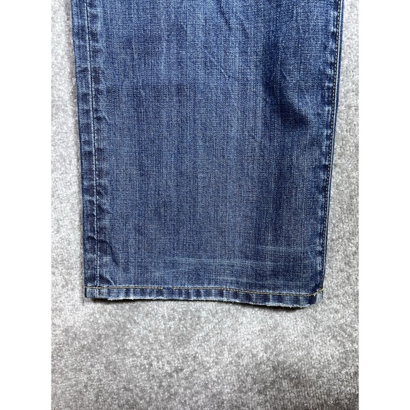 Vigoss Studio Cody Jeans Mens Size 44x34 Blue Cotton Distressed Denim Button Fly - Picture 8 of 16